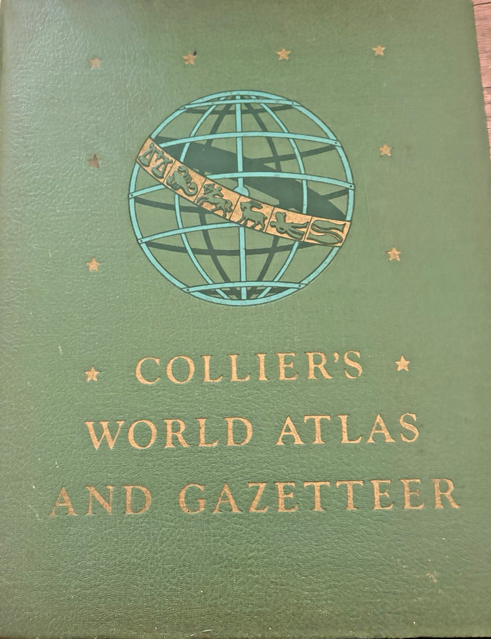 Collier's World Atlas And Gazetteer: A Comprehensive Geographical Maps HC 1943